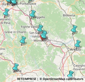 Mappa Via Alessandro Volta, 52025 Montevarchi AR, Italia (27.4975)