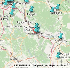 Mappa Via Alessandro Volta, 52025 Montevarchi AR, Italia (27.0885)