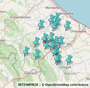 Mappa Via Farneto, 60030 Serra De' conti AN, Italia (11.4445)