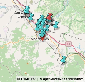 Mappa Via Cilembrini, 52025 Montevarchi AR, Italia (2.9985)