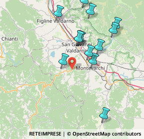 Mappa S.P. 408 Km. 40, 52025 Montevarchi AR, Italia (8.22846)