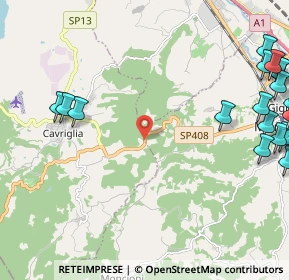 Mappa S.P. 408 Km. 40, 52025 Montevarchi AR, Italia (3.45)