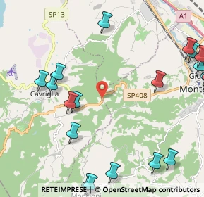 Mappa S.P. 408 Km. 40, 52025 Montevarchi AR, Italia (3.1025)