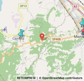 Mappa S.P. 408 Km. 40, 52025 Montevarchi AR, Italia (3.91455)