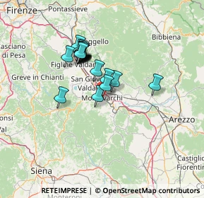 Mappa Via delle Fornaci Vecchie, 52025 Montevarchi AR, Italia (11.09053)
