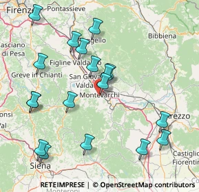 Mappa Via delle Fornaci Vecchie, 52025 Montevarchi AR, Italia (18.06)