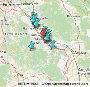 Mappa Via delle Fornaci Vecchie, 52025 Montevarchi AR, Italia (8.83929)