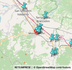 Mappa Via delle Fornaci Vecchie, 52025 Montevarchi AR, Italia (4.07167)