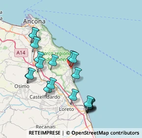 Mappa Via Guglielmo Marconi, 60020 Sirolo AN, Italia (8.111)