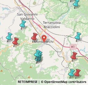 Mappa Via Cennano, 52025 Montevarchi AR, Italia (6.15063)