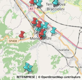 Mappa Via Cennano, 52025 Montevarchi AR, Italia (2.0155)