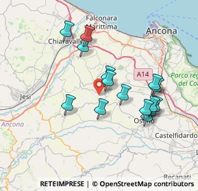 Mappa 60020 Polverigi AN, Italia (6.92667)