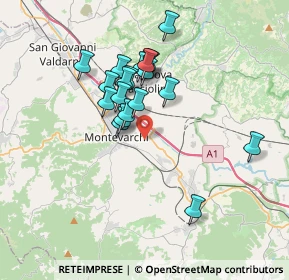 Mappa Via del Pinaccio, 52025 Montevarchi AR, Italia (3.0865)