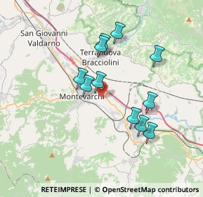 Mappa Via del Pinaccio, 52025 Montevarchi AR, Italia (3.28091)