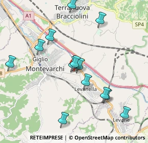 Mappa Via del Pinaccio, 52025 Montevarchi AR, Italia (2.22214)