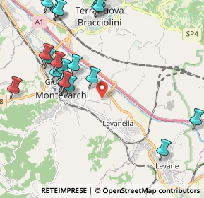 Mappa Via del Pinaccio, 52025 Montevarchi AR, Italia (2.5555)