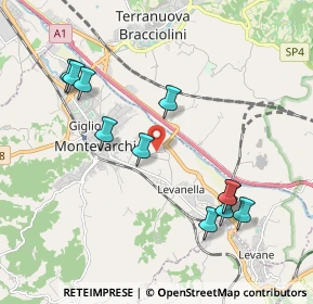 Mappa Via del Pinaccio, 52025 Montevarchi AR, Italia (2.13636)