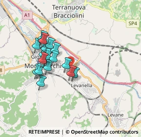 Mappa Via del Pinaccio, 52025 Montevarchi AR, Italia (1.5935)