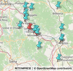 Mappa Via del Pinaccio, 52025 Montevarchi AR, Italia (16.588)