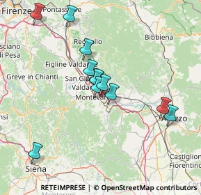 Mappa Via del Pinaccio, 52025 Montevarchi AR, Italia (13.49083)