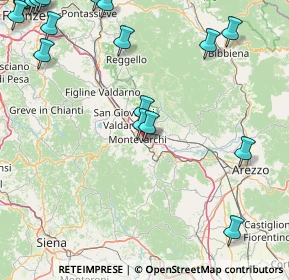 Mappa Via del Pinaccio, 52025 Montevarchi AR, Italia (27.3255)