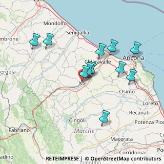 Mappa Via Camillo Benso Conte di Cavour, 60035 Jesi AN, Italia (14.73455)