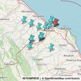 Mappa Via Camillo Benso Conte di Cavour, 60035 Jesi AN, Italia (11.2775)