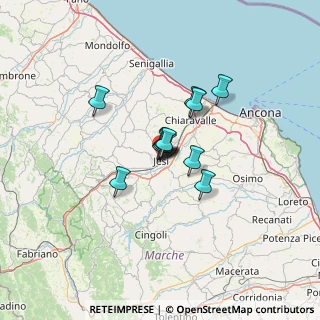 Mappa Via Camillo Benso Conte di Cavour, 60035 Jesi AN, Italia (7.67917)
