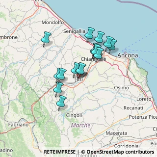 Mappa Via Camillo Benso Conte di Cavour, 60035 Jesi AN, Italia (11.59)