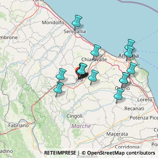 Mappa Via Camillo Benso Conte di Cavour, 60035 Jesi AN, Italia (11.90438)