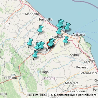 Mappa Via Bruno Buozzi, 60035 Jesi AN, Italia (9.70125)