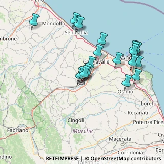 Mappa Via Bruno Buozzi, 60035 Jesi AN, Italia (16.6385)