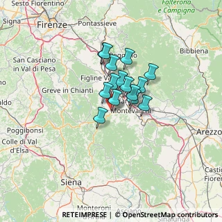 Mappa Via Ponte di Sasso, 52022 Cavriglia AR, Italia (8.52)