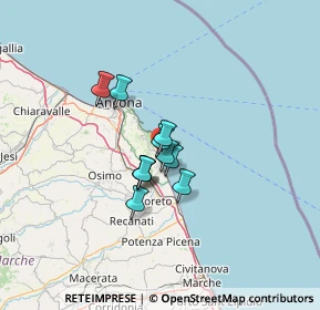 Mappa Via Grilli, 60020 Sirolo AN, Italia (8.07273)