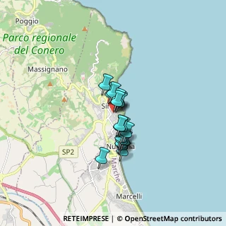 Mappa Via Grilli, 60020 Sirolo AN, Italia (1.02474)