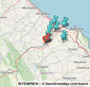 Mappa Via Raffaello Sanzio, 60035 Jesi AN, Italia (9.39167)