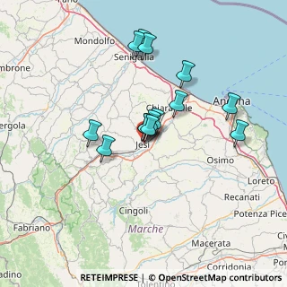 Mappa Via Carlo Rosselli, 60035 Jesi AN, Italia (11.60571)