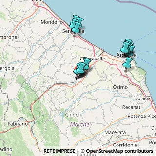 Mappa Via delle Conce, 60035 Jesi AN, Italia (14.9205)