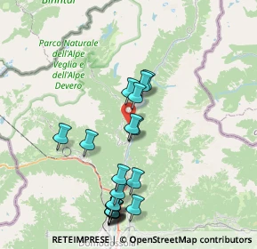 Mappa Località Verampio, 28862 Crodo VB, Italia (8.218)