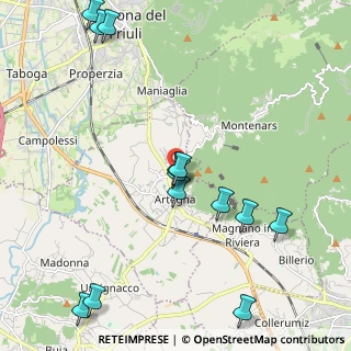 Mappa Via Montenars, 33011 Artegna UD, Italia (2.46077)