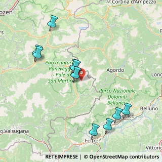 Mappa Unnamed Road, 38054 Tonadico TN, Italia (16.17455)