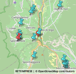 Mappa Via Sporeggio, 38010 Sporminore TN, Italia (2.508)