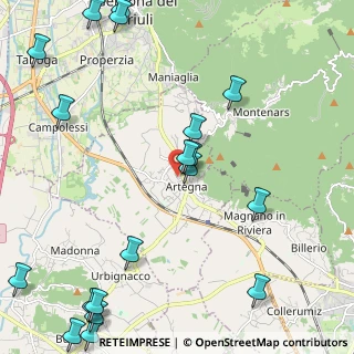 Mappa Via delle Chiese, 33011 Artegna UD, Italia (3.1245)