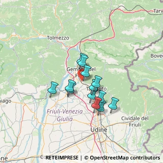 Mappa Via San Leonardo, 33011 Artegna UD, Italia (9.72615)