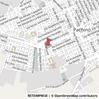 Mappa Via Fiume, 45, 96018 Pachino, Siracusa (Sicilia)