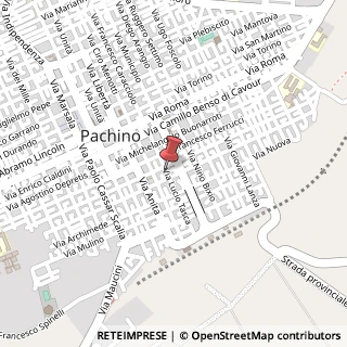 Mappa Via Tasca Lucio, 69, 96018 Pachino, Siracusa (Sicilia)