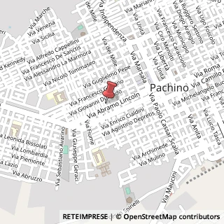 Mappa Via Abramo Lincoln, 99, 96018 Pachino, Siracusa (Sicilia)