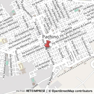 Mappa Via Brancati Antonio, 16, 96018 Pachino SR, Italia, 96018 Pachino, Siracusa (Sicilia)