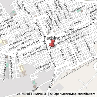 Mappa Via Brancati Antonio, 6, 96018 Pachino, Siracusa (Sicilia)