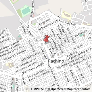 Mappa Via Giuseppe Garibaldi, 63, 96018 Pachino, Siracusa (Sicilia)